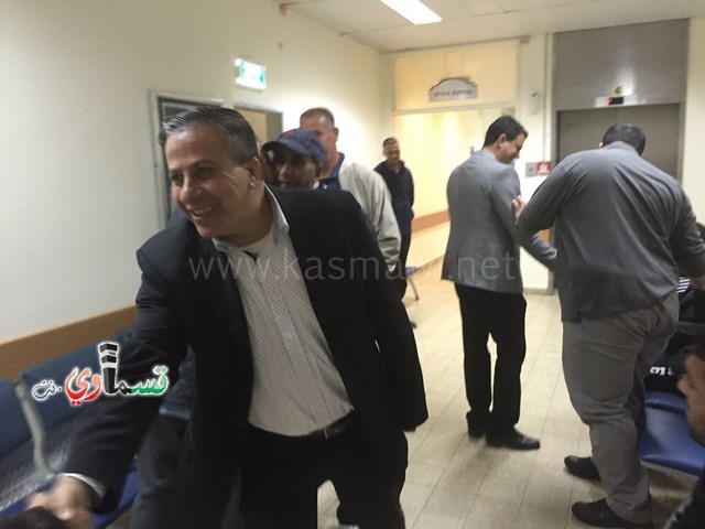 الرئيس عادل بدير ونوابه  في مُعايدة مرضية للسيد نكسون فريج والعديد من مرضى كفرقاسم في مستشفى هشارون